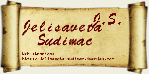 Jelisaveta Sudimac vizit kartica